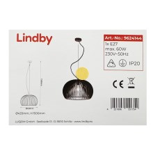 Lindby - Pendel JURSA 1xE27/60W/230V