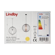 Lindby - Pendel KORIKO 1xE27/60W/230V