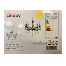 Lindby - Pendel med kædeophæng KORA 5xE14/40W/230V