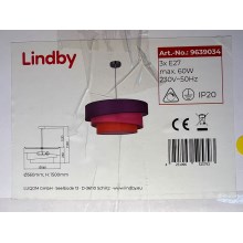 Lindby - Pendel MELIA 3xE27/60W/230V