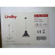 Lindby - Pendel PERCIVAL 1xE27/60W/230V