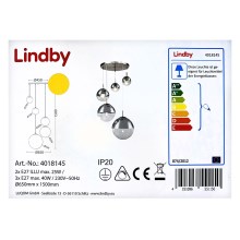 Lindby - Pendel RAVENA 3xE27/40W/230V + 2xE27/25W/230V