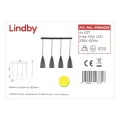 Lindby - Pendel SANNE 4xE27/15W/230V