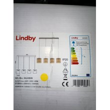 Lindby - Pendel ZALIA 4xE27/60W/230V