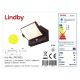Lindby - Soldrevet LED væglampe med sensor SHERIN LED/3,7W/3,7V IP54