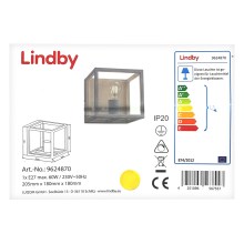Lindby - Væglampe MERON 1xE27/60W/230V