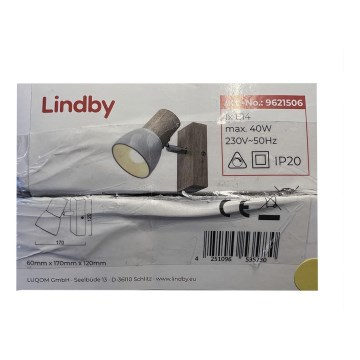 Lindby - Vægspot THORIN 1xE14/40W/230V