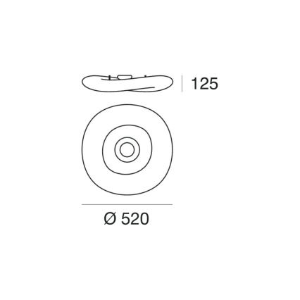 Linea Light 8006 - LED Dæmpbar loftlampe MR. MAGOO LED/23W/230V Ø 52 cm