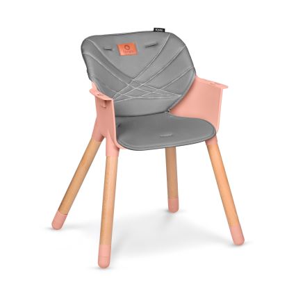 Lionelo - 2-i-1 børnespisestol KOEN Pink Rose