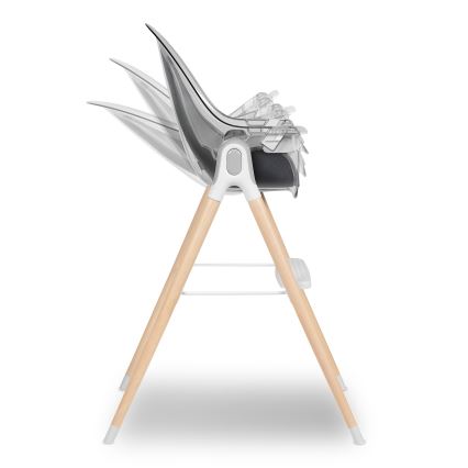 Lionelo - 2-i-1 børnespisestol MONA Stone