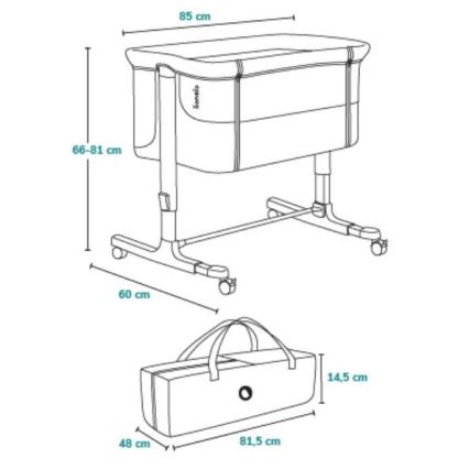 Lionelo - 3-i-1 babyseng AURORA beige