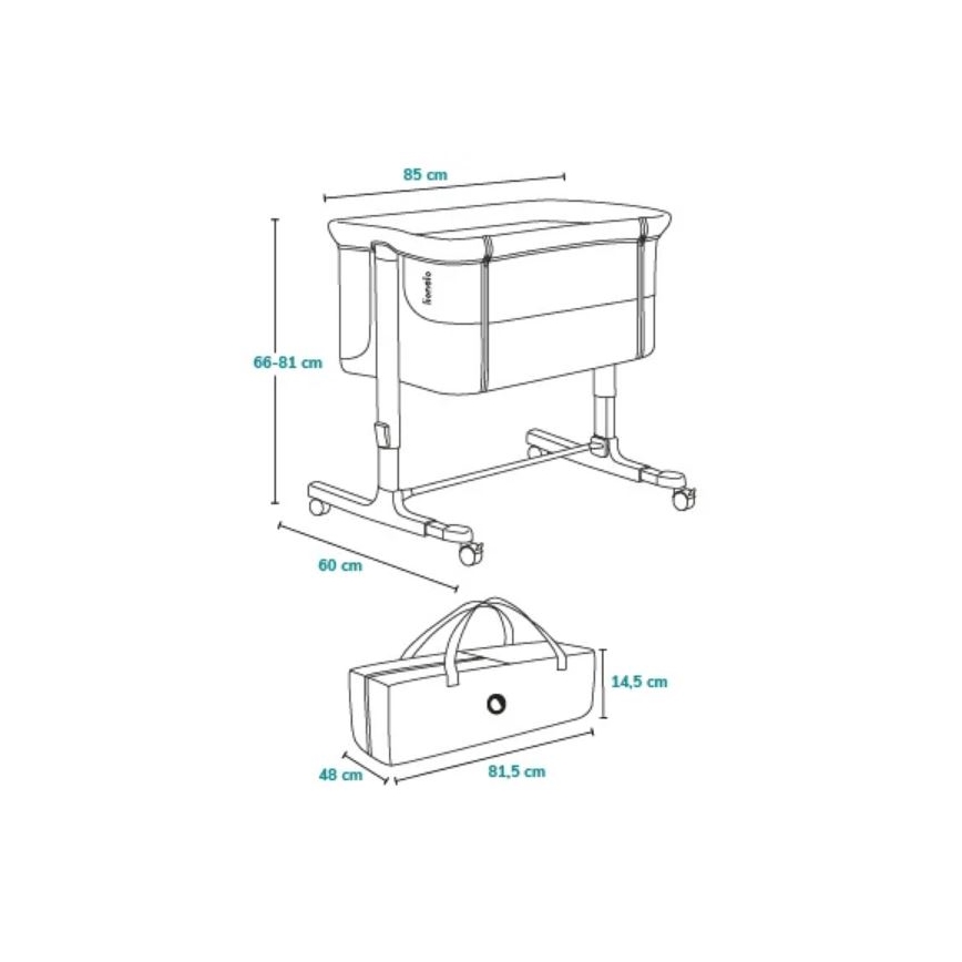 Lionelo - 3-i-1 babyseng AURORA beige