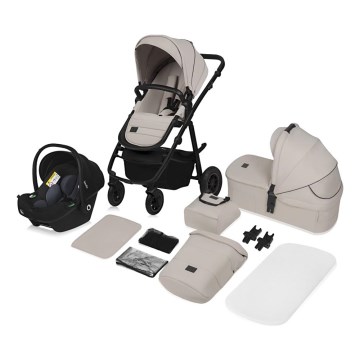 Lionelo - 3-i-1 kombivogn AMBER PLUS Beige Sand