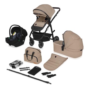 Lionelo - 3-i-1 kombivogn BIANKA Beige Sand