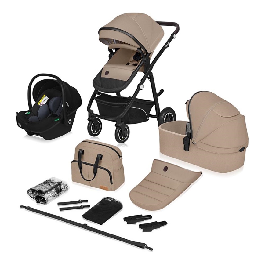 Lionelo - 3-i-1 kombivogn BIANKA Beige Sand