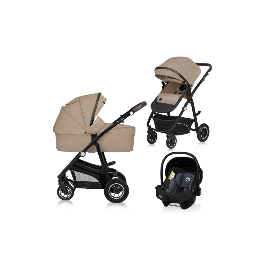 Lionelo - 3-i-1 kombivogn BIANKA Beige Sand