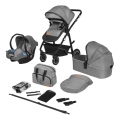 Lionelo - 3-i-1 kombivogn BIANKA Grey Stone