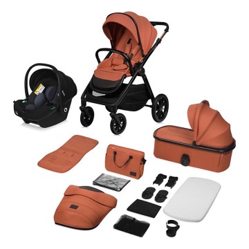 Lionelo - 3-i-1 kombivogn LAYLA rustbrun