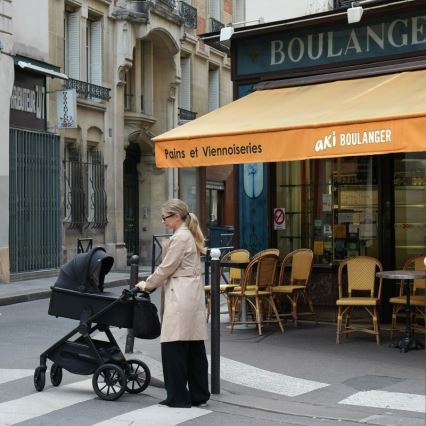 Lionelo - 3-i-1 kombivogn LAYLA Sort Onyx