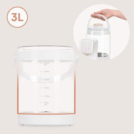 Lionelo - Apparat til tilberedning af modermælkserstatning BABYPRESTO 2.0 1200W/230V Hvid