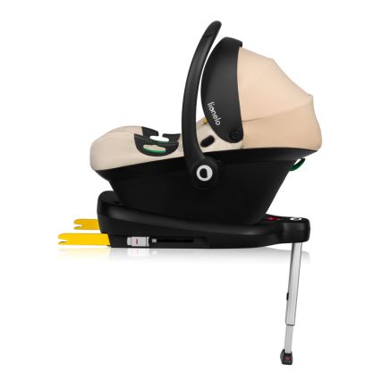 Lionelo - ASTRID SET i-Size drejbar autostol med base 40-87 cm Sandbeige