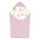 Lionelo - Autodecke TRAVEL SWADDLE 90x90 cm Pink Flower