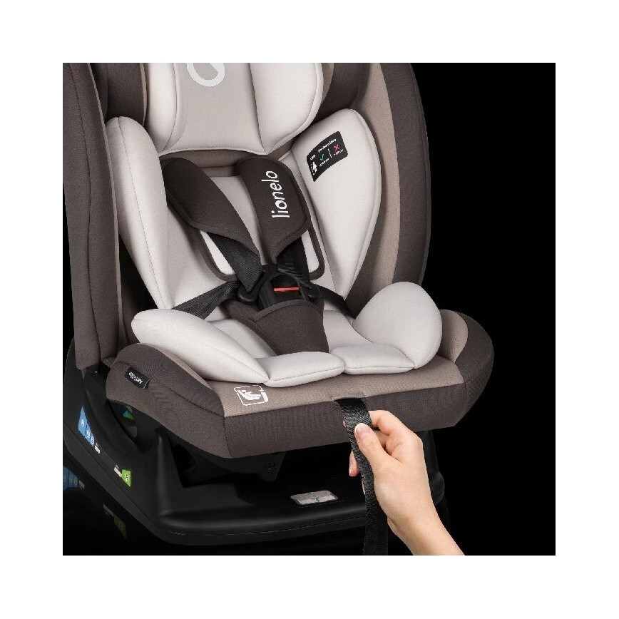 Lionelo - Autostol AART i-Size 40-150 cm brun/kremet