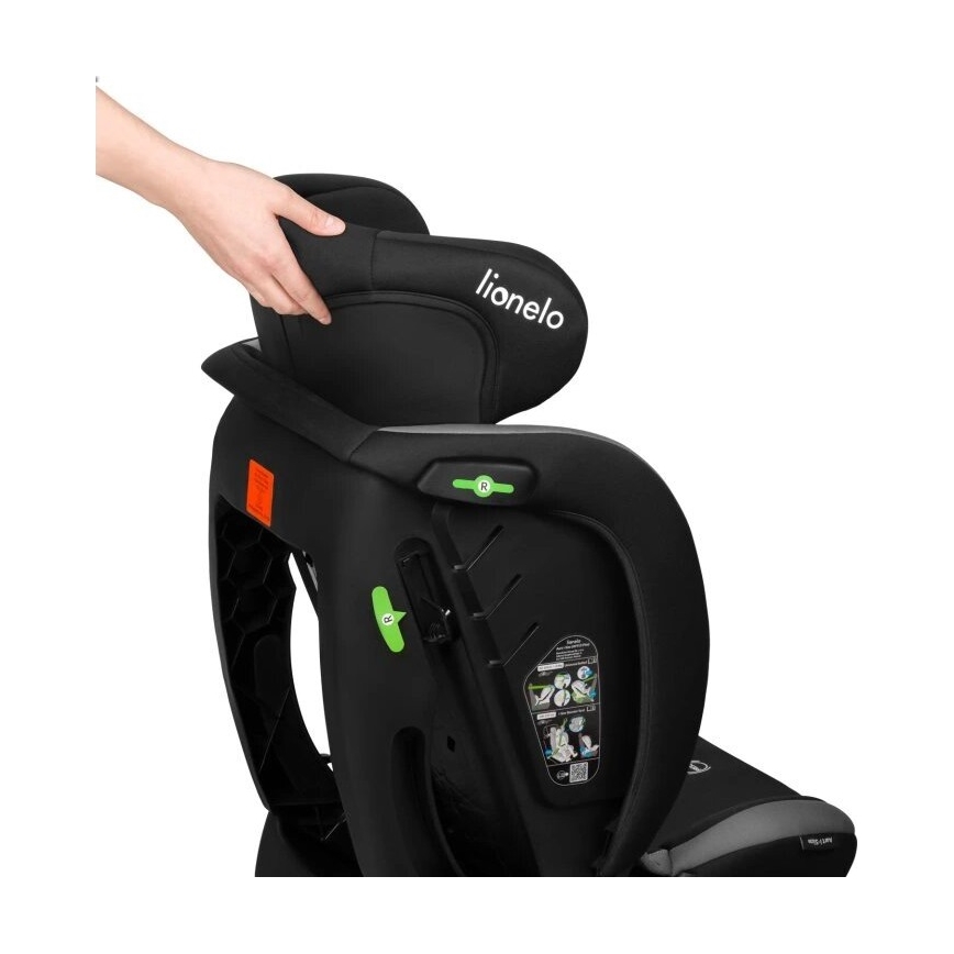 Lionelo - Autostol AART i-Size 40-150 cm sort/grå