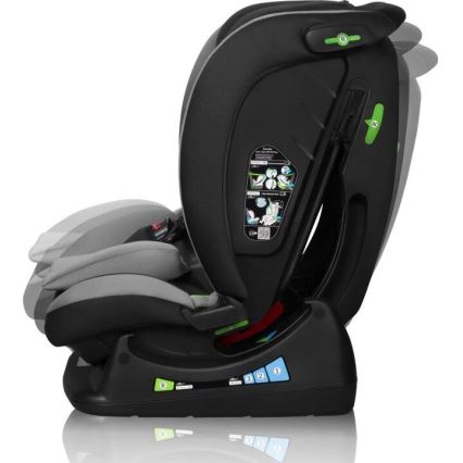 Lionelo - Autostol AART i-Size 40-150 cm sort/grå