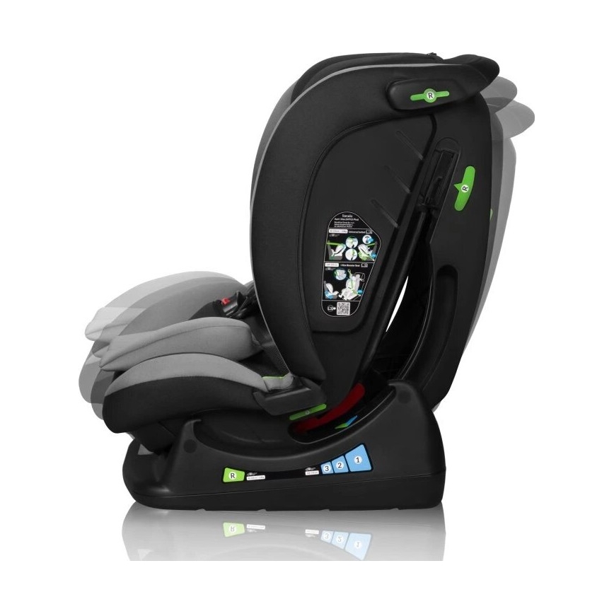 Lionelo - Autostol AART i-Size 40-150 cm sort/grå