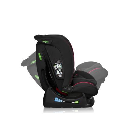 Lionelo - Autostol AART i-Size 40-150 cm sort/rød
