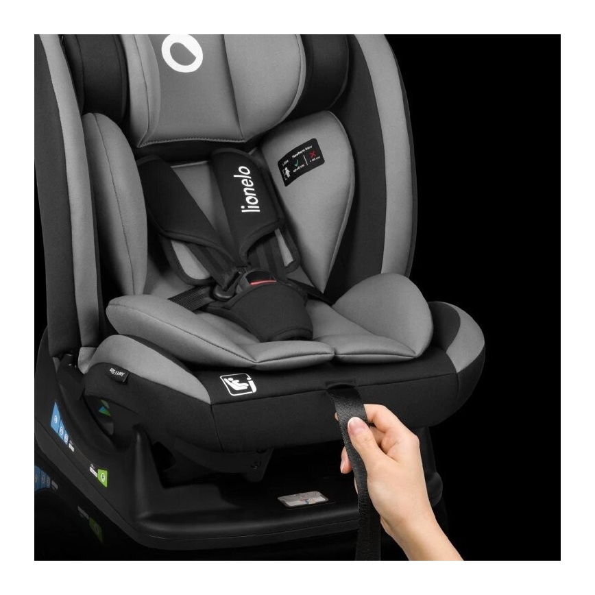 Lionelo - Autostol AART i-Str. 40-150 cm sort/grå