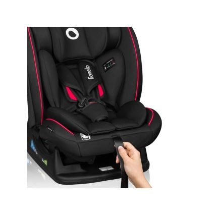 Lionelo - Autostol AART i-Str. 40-150 cm sort/rød