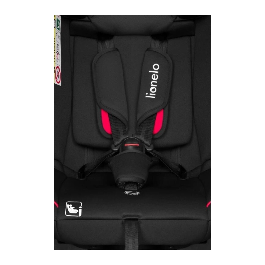 Lionelo - Autostol AART i-Str. 40-150 cm sort/rød