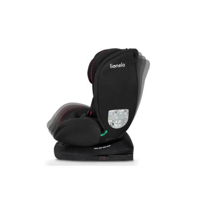Lionelo - Autostol BASTIAAN i-Size 40-150 cm sort/rød