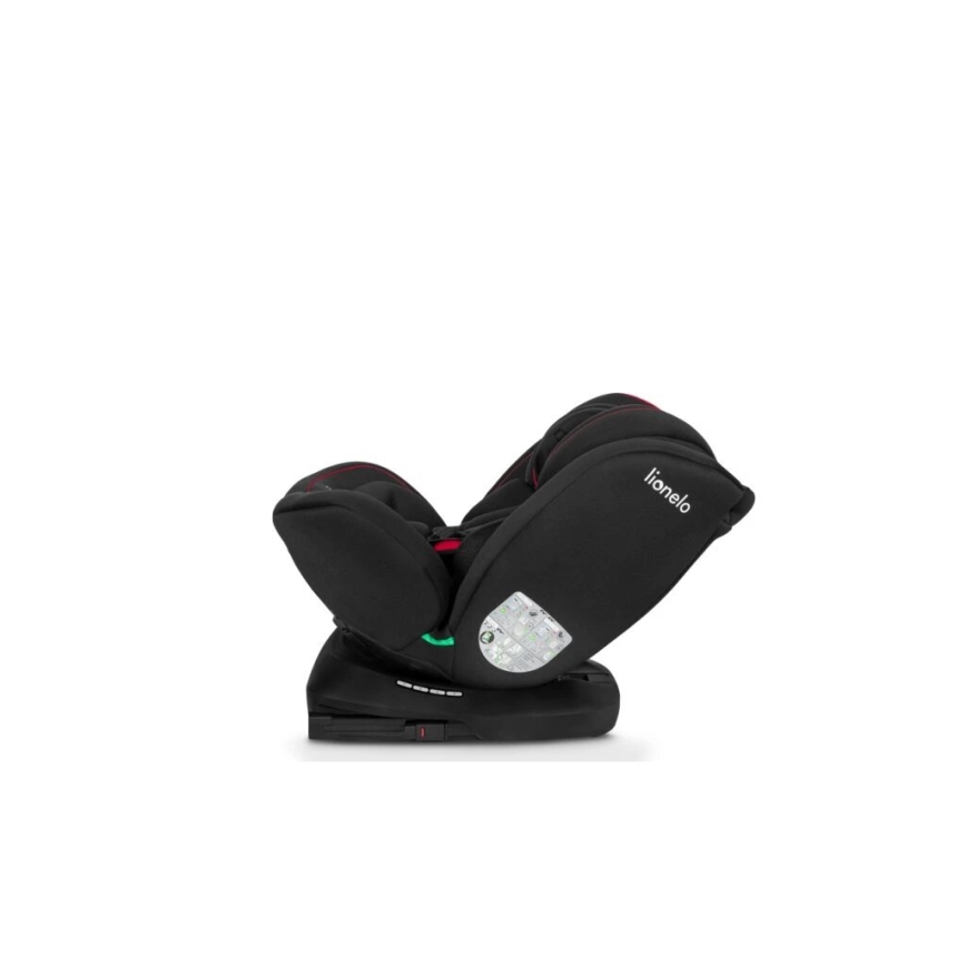 Lionelo - Autostol BASTIAAN i-Size 40-150 cm sort/rød