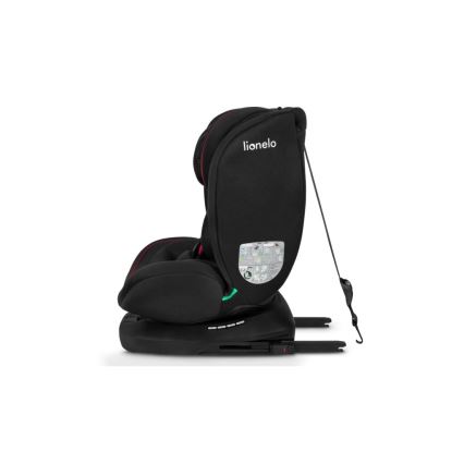 Lionelo - Autostol BASTIAAN i-Str. 40-150 cm sort/rød