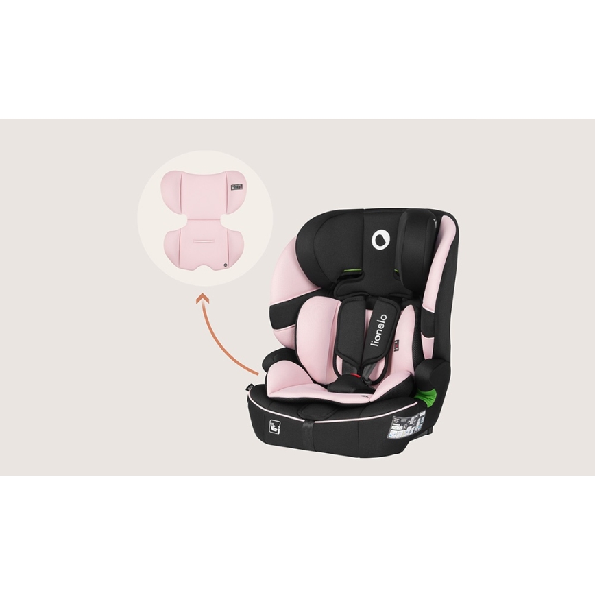 Lionelo - Autostol BILLY i-Size 76-150 cm Baby Pink