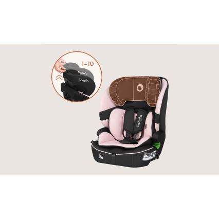 Lionelo - Autostol BILLY i-Size 76-150 cm Baby Pink