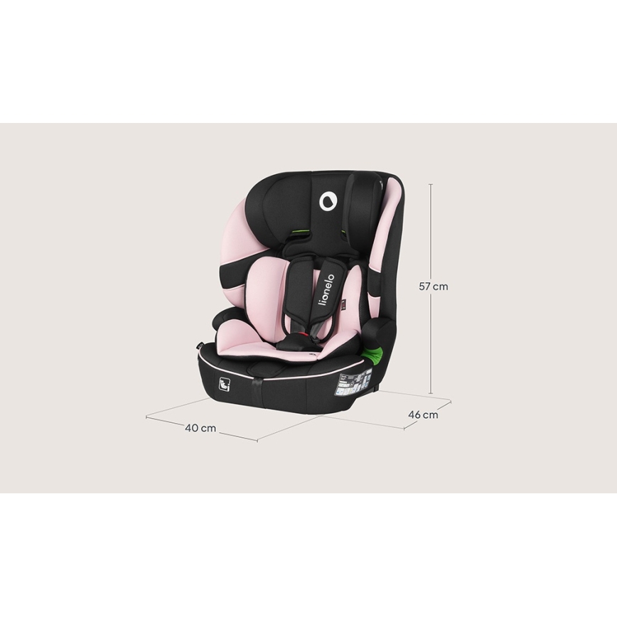 Lionelo - Autostol BILLY i-Size 76-150 cm Baby Pink