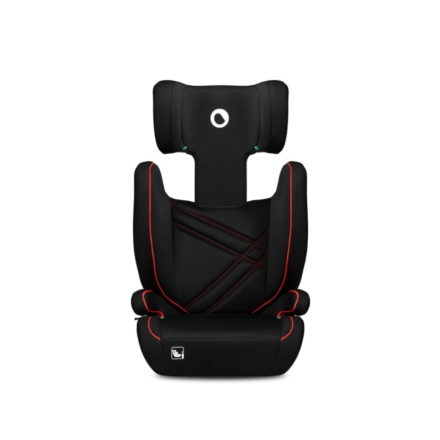 Lionelo - Autostol HUGO i-Size 100-150 cm sort/rød