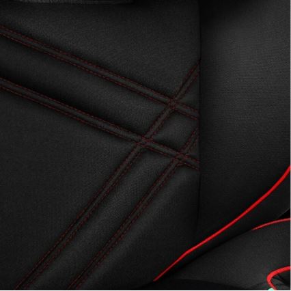 Lionelo - Autostol HUGO i-Size 100-150 cm sort/rød