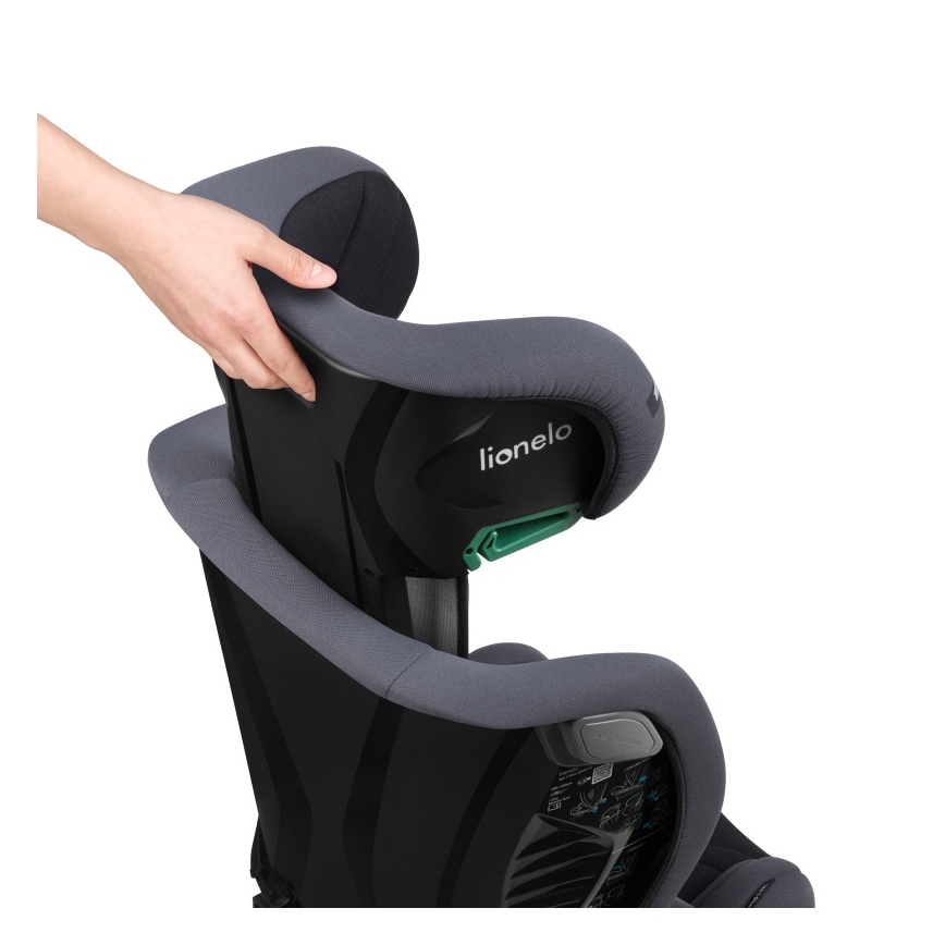 Lionelo - Autostol IGO i-Size 100-150 cm grå grafit
