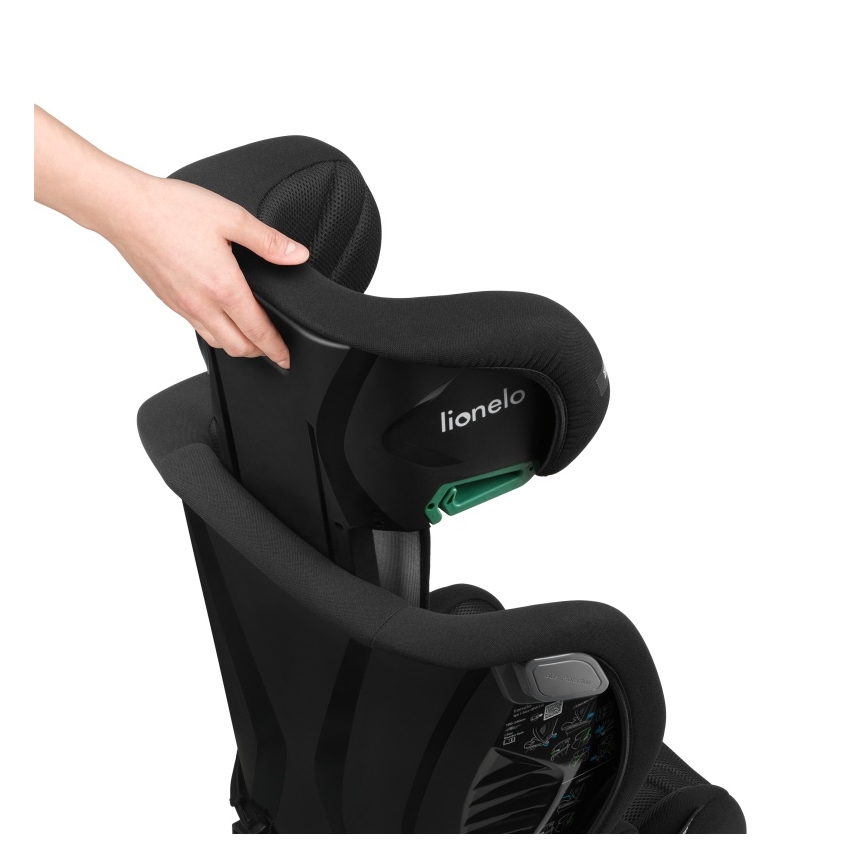 Lionelo - Autostol IGO i-Size 100-150 cm Sort Carbon