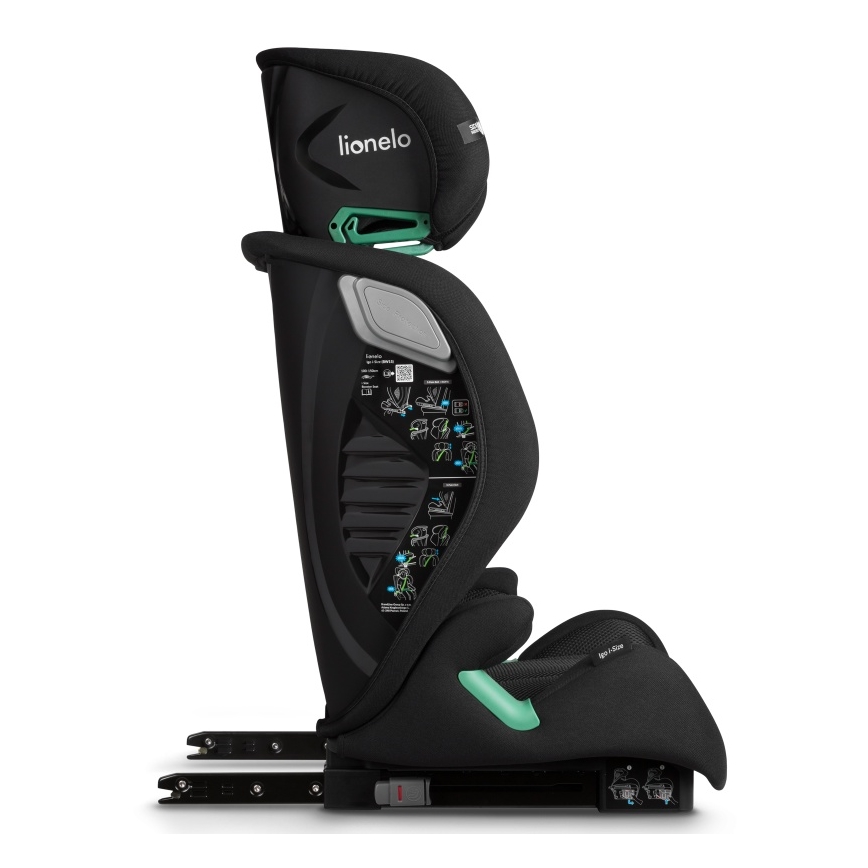 Lionelo - Autostol IGO i-Size 100-150 cm Sort Carbon