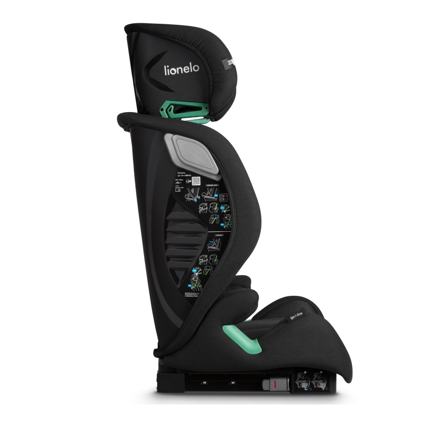 Lionelo - Autostol IGO i-Size 100-150 cm Sort Carbon