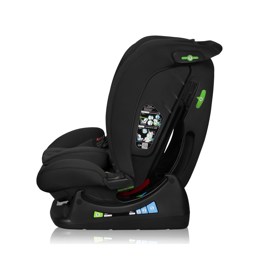 Lionelo - Autostol IZZY i-Size 40-150 cm Sort Carbon