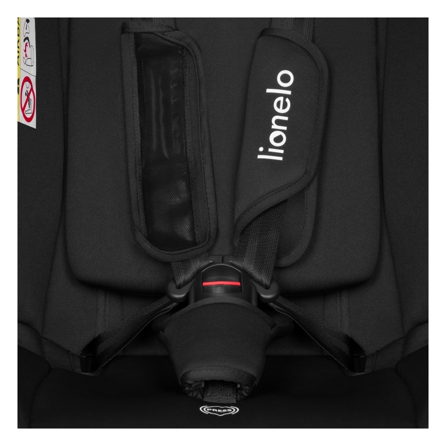 Lionelo - Autostol IZZY i-Size 40-150 cm Sort Carbon