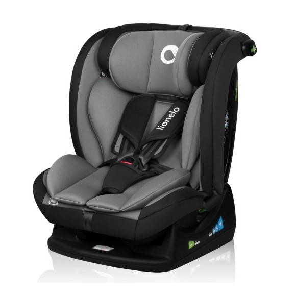 Lionelo - Autostol IZZY i-Size 40-150 cm Sort/Grå