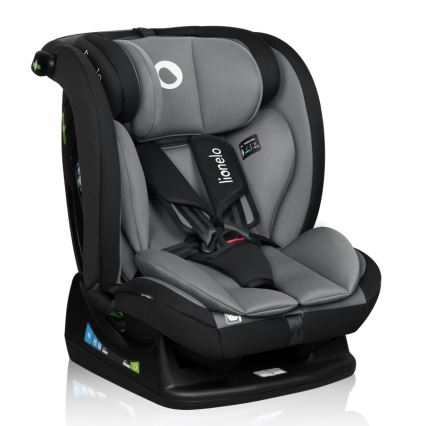 Lionelo - Autostol IZZY i-Size 40-150 cm Sort/Grå